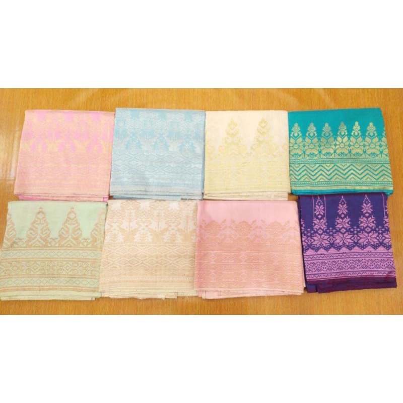 Songket Silungkang warna soft