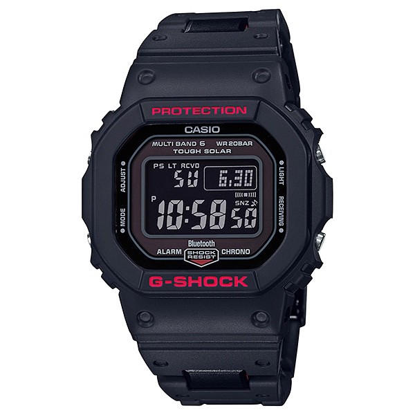 JAM TANGAN PRIA CASIO G-SHOCK GW-B5600HR-1 ORIGINAL - GSHOCK GWB5600HR HITAM MERAH