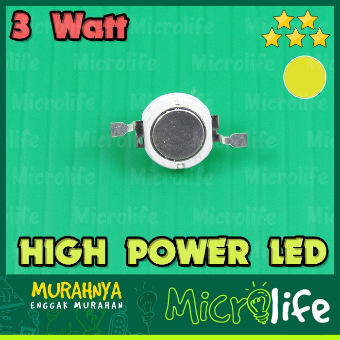 LED 3W KUNING 3 WATT HIGH POWER YELLOW LED 3WATT