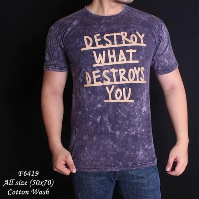 Super Sale Baju Pria | Kaos Pria Denim | Kaos Destory Murah Banget