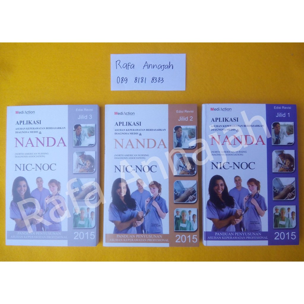 Aplikasi NANDA NIC NOC Edisi Revisi 2015 (3 Jilid) Berwarna