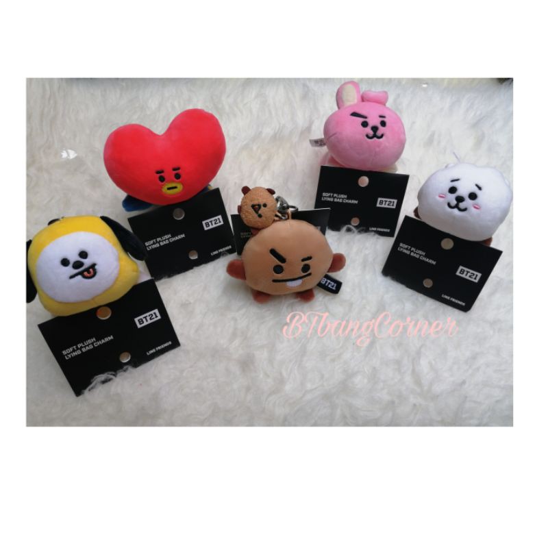 (READY) - BT21 Lying Bag Charm (11cm)
