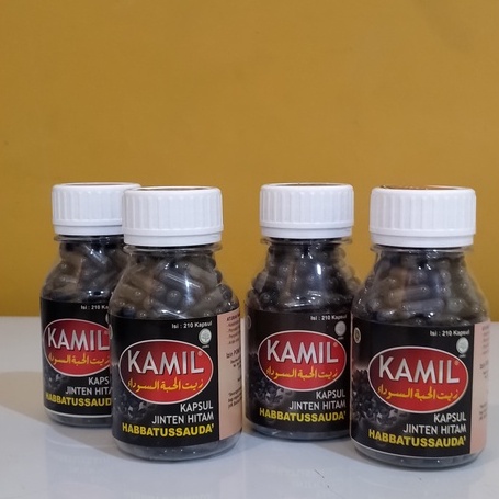 Kamil Jinten Hitam Habbatussauda Bubuk Obat Herbal Hitam Kapsul isi 210