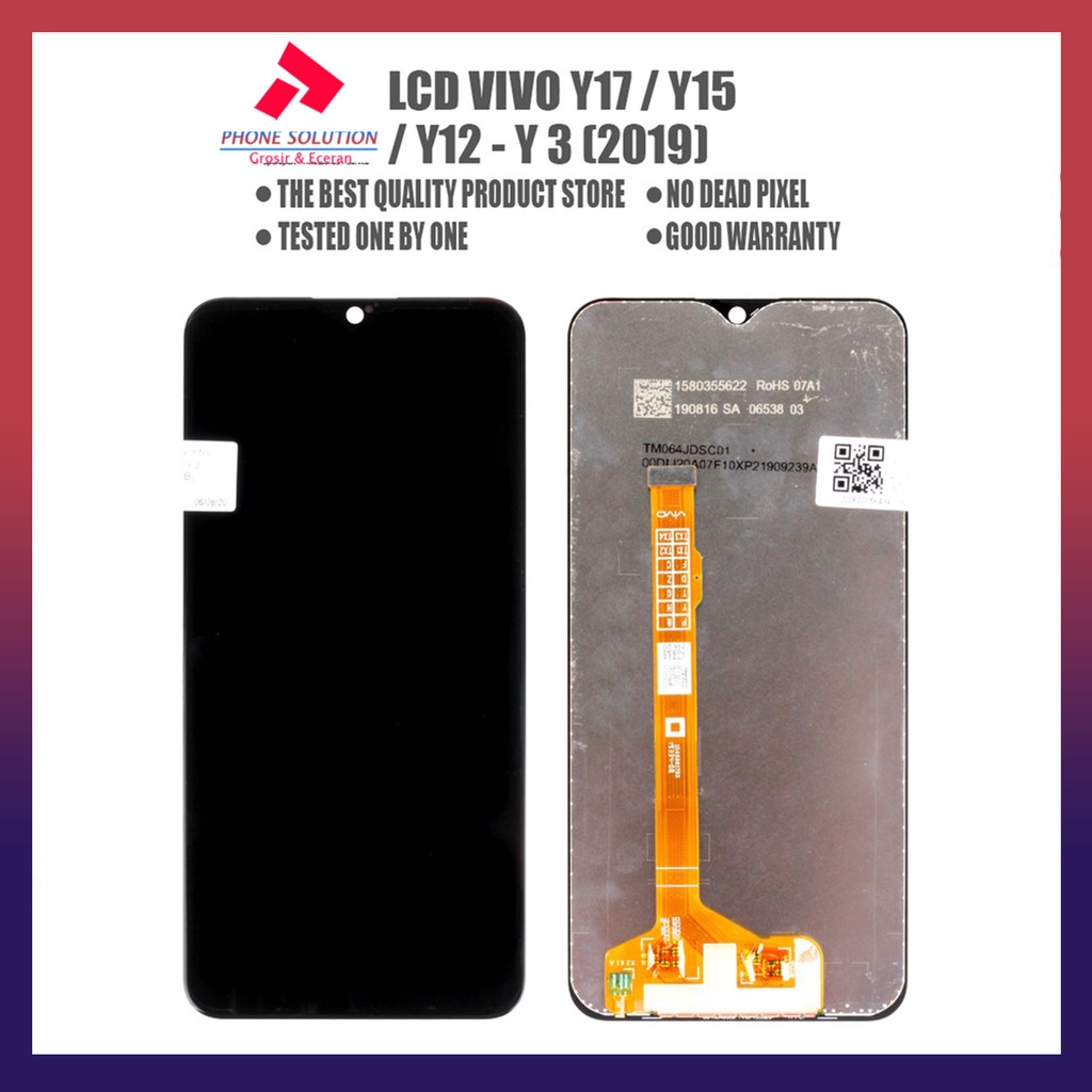 LCD Vivo Y17 LCD Vivo Y15 LCD Vivo Y12 LCD Vivo Y3 LCD Vivo Y11 2019 Universal ORIGINAL 100% Fullset Touchscreen // Supplier LCD Vivo - Garansi 1 Bulan