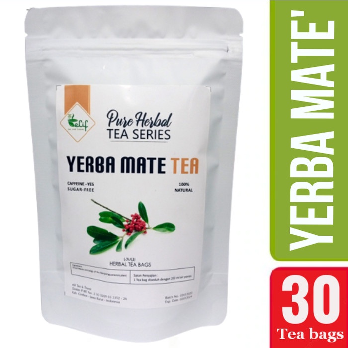 

(BISA COD) Yerba Mate Tea : Boost Energy and Improve Mental Focus (30 Tea Bag) - Pure Mate