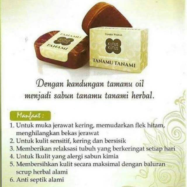 Sabun Tanamu Tanami ORIGINAL 100%