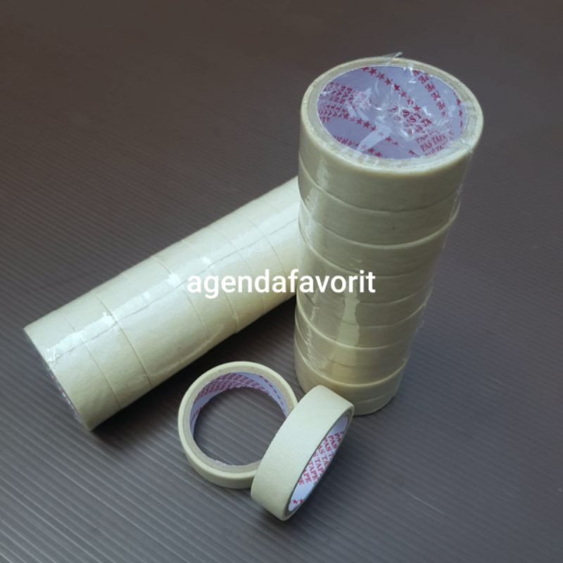 

Masking Tape Isolasi Kertas 14 mm x 2 m