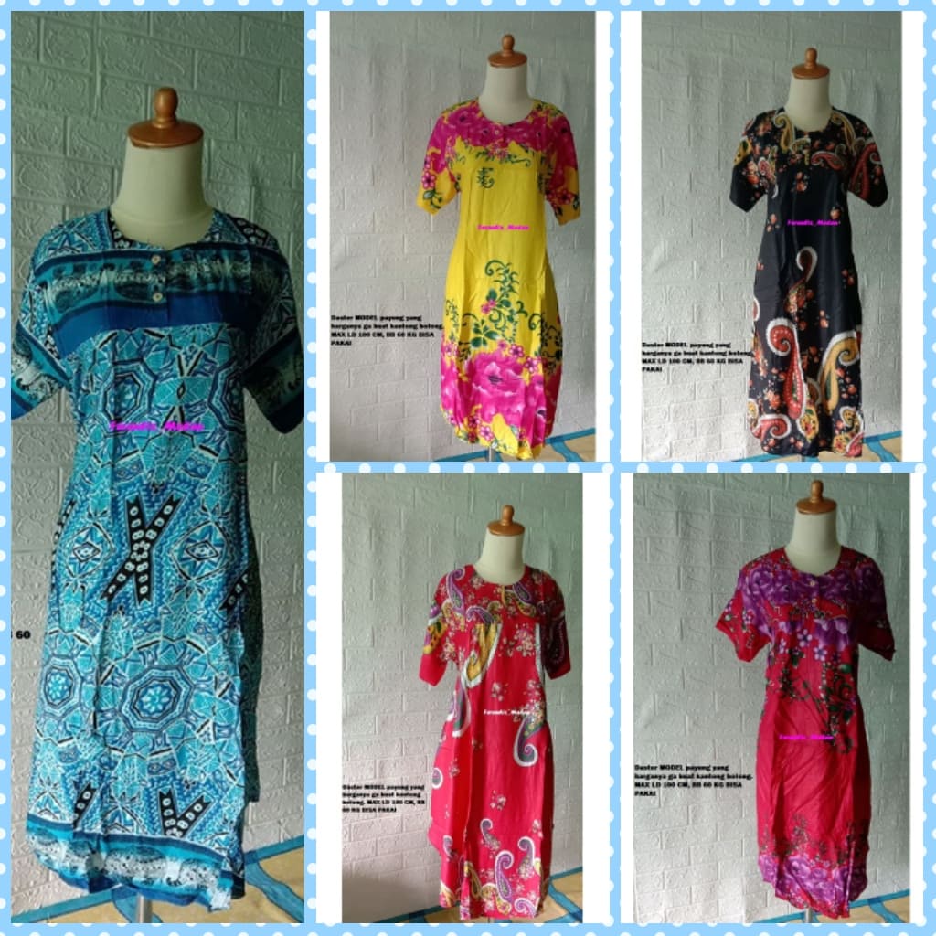 LIMITED Daster MODEL payung yang harganya ga buat kantong bolong. MAX LD 100 CM, BB 60 KG BISA PAKAI