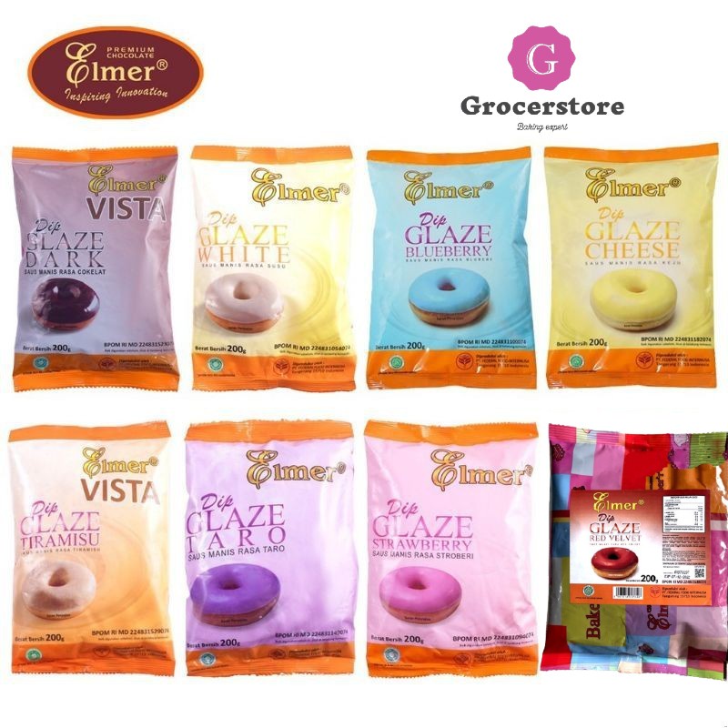 

Elmer Dip Glaze / Glaze Donat / Topping Donat 200 gr