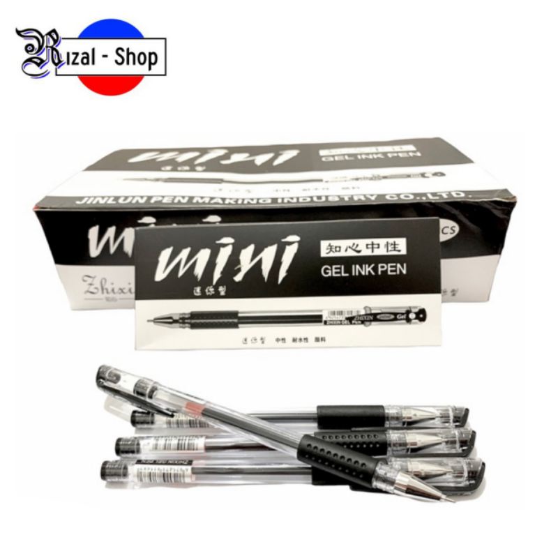 

Pulpen Bolpen Mini Gel Pen Zhixin 0.5 mm Hitam - Ecer