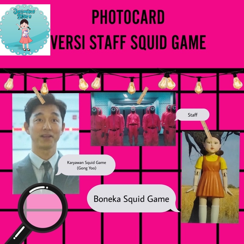 Squid Game Card/Kartu Squid Game/Photocard Squid Game/Stiker Squid Game/Squid Game Stickers/Squid Game Photocard/Koleksi Squid Game/Barang Squid Game/Mainan Squid Game