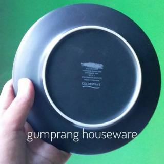 Baby plate Piring  kecil saucer keramik  hitam merah biru 