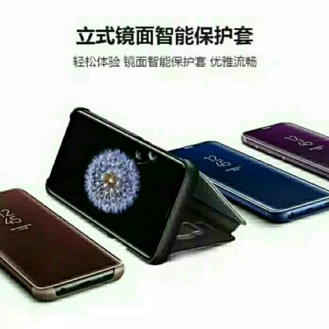 Terbaru Clear view cover standing casing samsung note 9