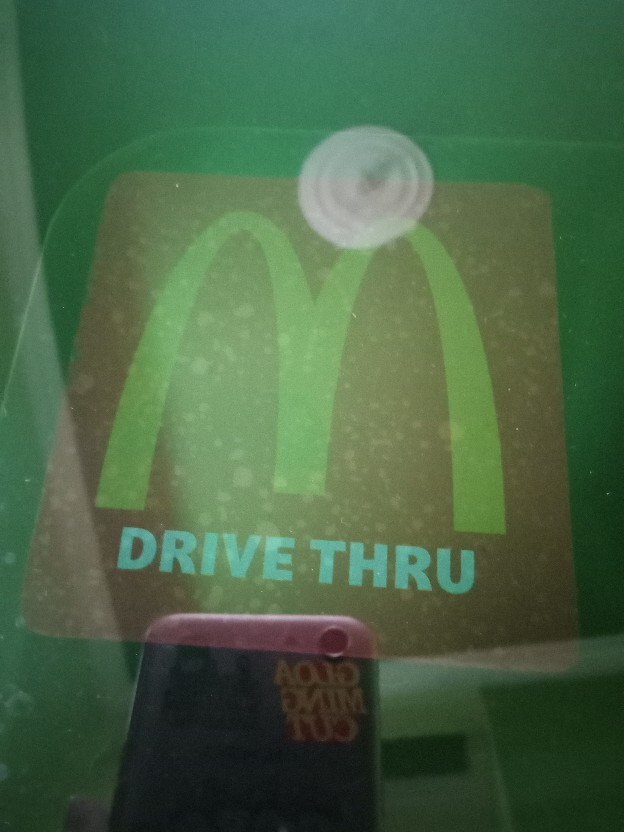 Stiker Sticker Drive Thru Mcdonald Mcd Tempel Dari Dalam Kaca Mobil Shopee Indonesia