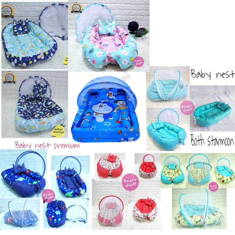 Paket Kasur Bayi kolam Kelambu Set Baru Lahir Murah | Produk Perlengkapn Tempat Tidur Baby KD