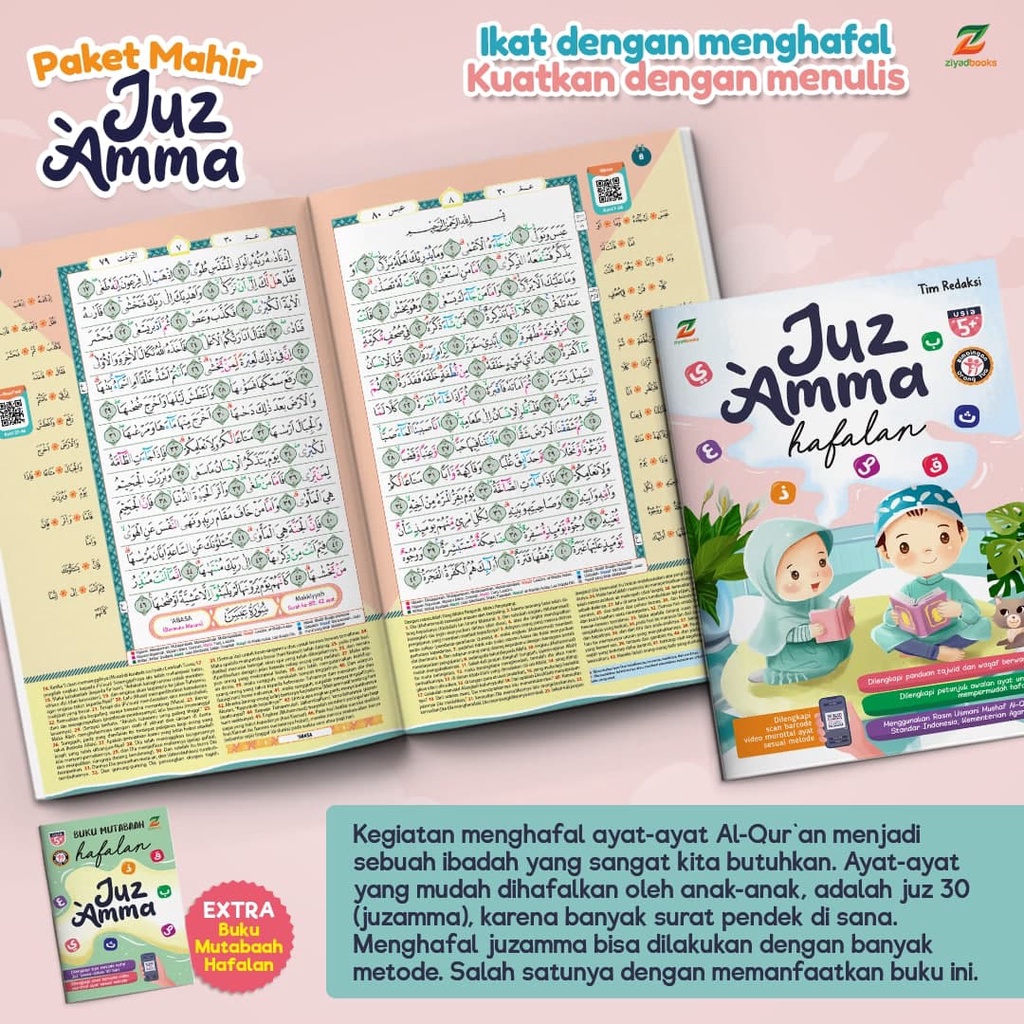 Paket Mahir Menghafal dan Menulis Juz Amma 3 in 1 (Ziyad)