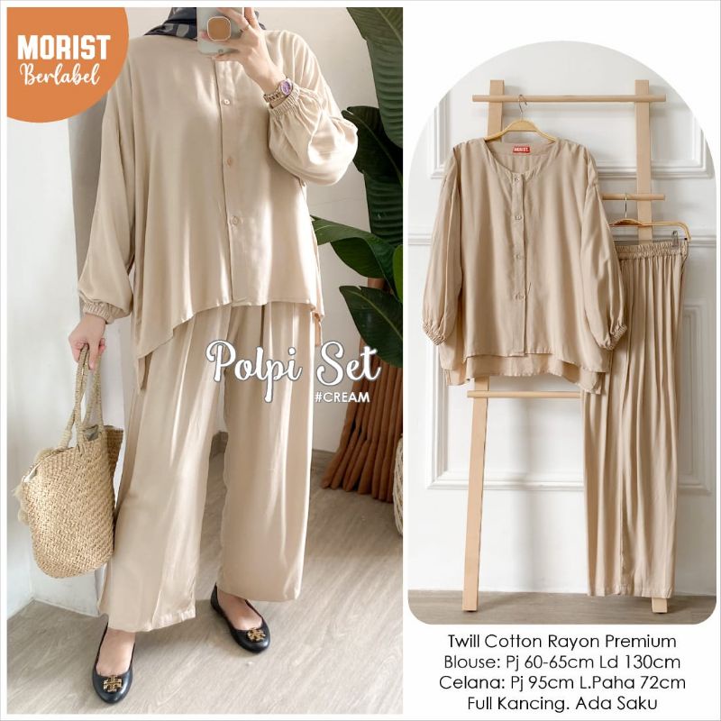 POLPI SET SETELAN ONESET VIRAL BY MORIST PRODUK ORIGINAL BERLABEL TERLARIS