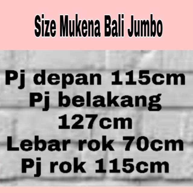 Mukena Bali Jumbo Terbaru / Mukena Katun Bunga *COD^