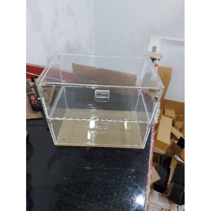 acrylic box 2 drawer