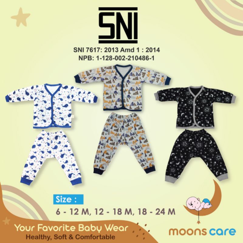 SNI SML MOONS STELAN PANJANG ANAK BUKA KAKI PREMIUM MOONS 6-12 BULAN