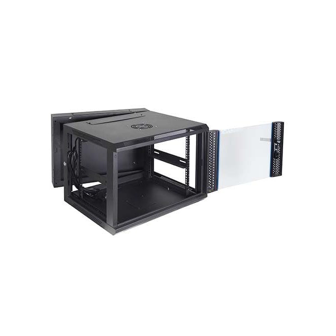 Indorack Rack Server WIR6008D Wallmount Rack Double Door 8U 600mm