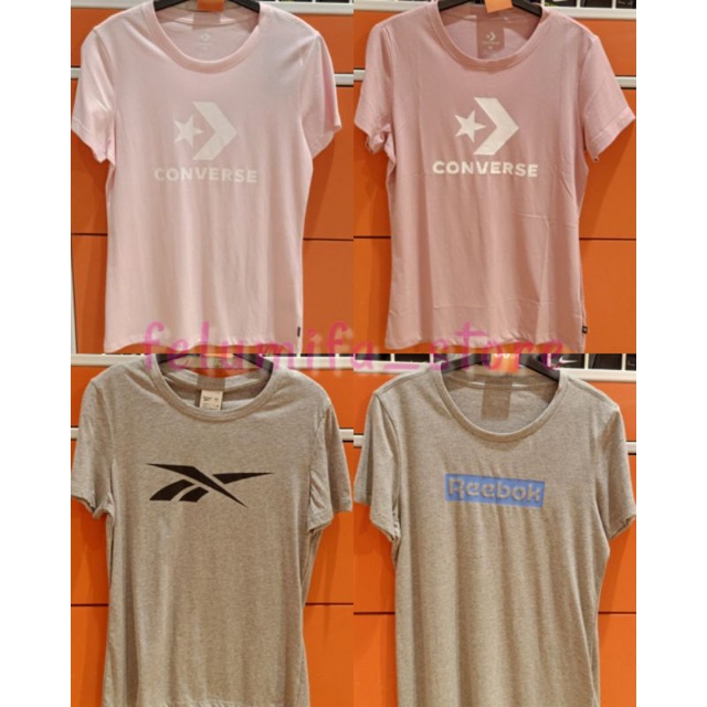 SALE KAOS CONVERSE/REEBOK WOMEN original SPORT STATION