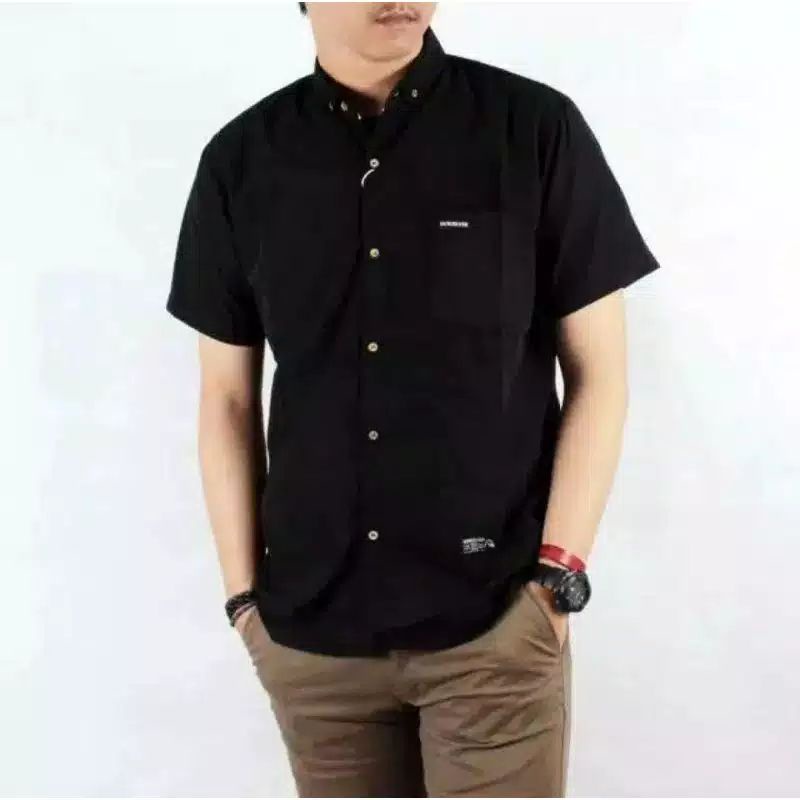 KEMEJA PRIA MENS POLOSAN LENGAN PANJANG COOLMAN PAKIAN PRIA CASUAL PAKAIAN DINAS PNS KERJA SIZE MLXL