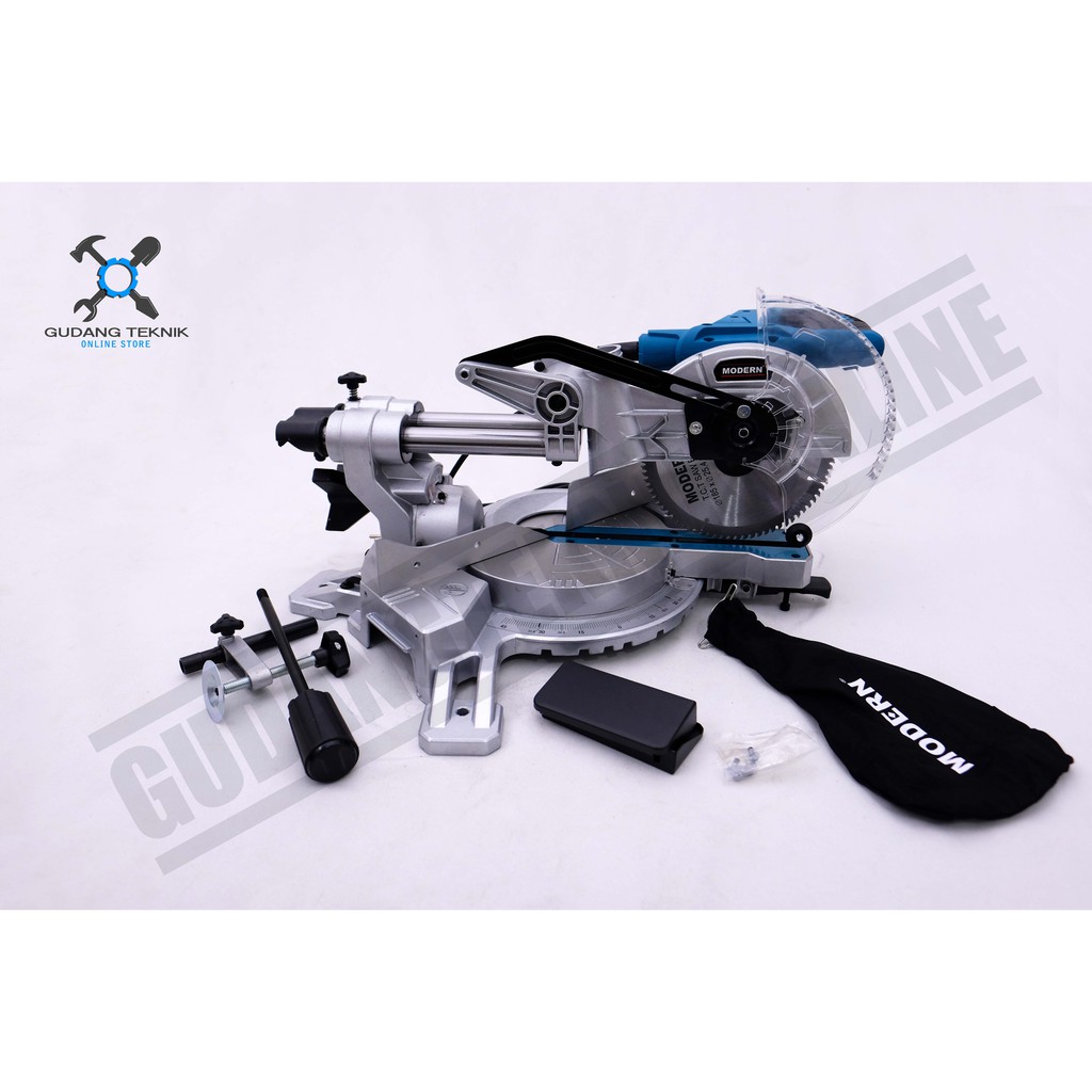Modern M-3760 / Mesin Potong Aluminium Modern M 3760 Sliding / Miter Saw Modern 7 Inch M3760