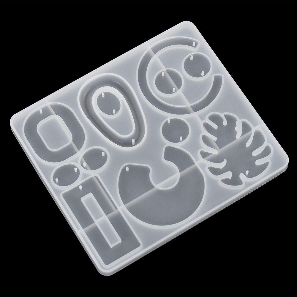 R-flower Earrings Resin Mold DIY Gantungan Kunci Kalung Resin Kerajinan Cetakan Silikon