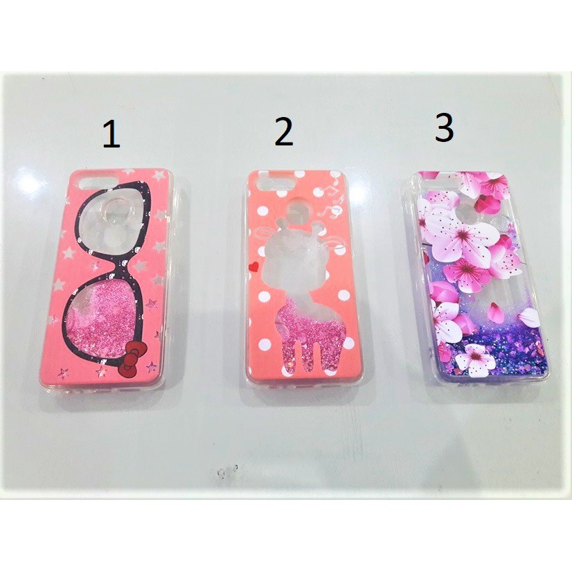 Casing Glitter Case SJ Fuze Water Gambar Oppo F9