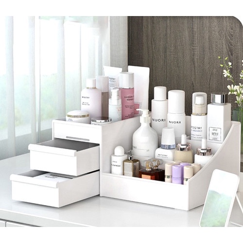 Rak Kosmetik Organizer Rak Laci Makeup Serbaguna Kotak Penyimpanan Perhiasan Storage 3 Susun