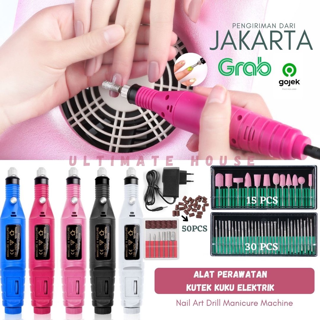 Alat Perawatan Kuku Kutek Elektrik / Nail Art Drill Manicure Machine