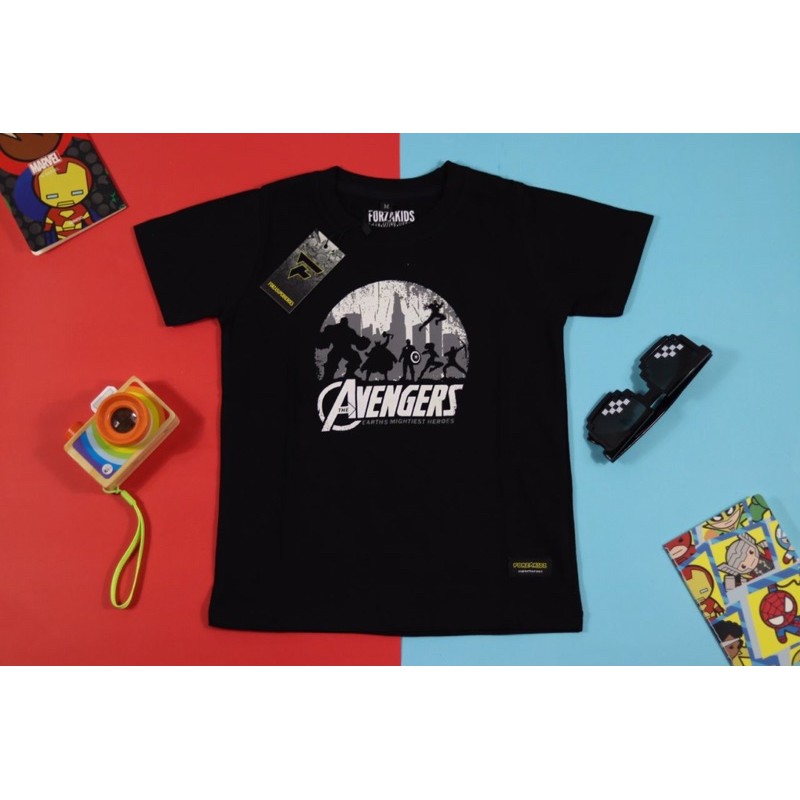 KAOS ANAK [PREMIUM] SUPERHERO AVENGERS | FORZAKIDZ | GLOW IN THE DARK