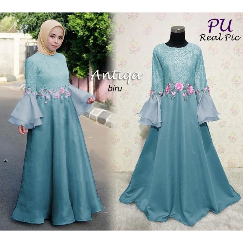 Gamis Pesta Premium Antiqa Gamis Pesta Muslimah Mewah