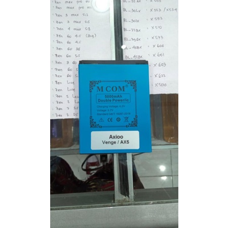 baterai battery batle axioo venge ax5 double power Mcom