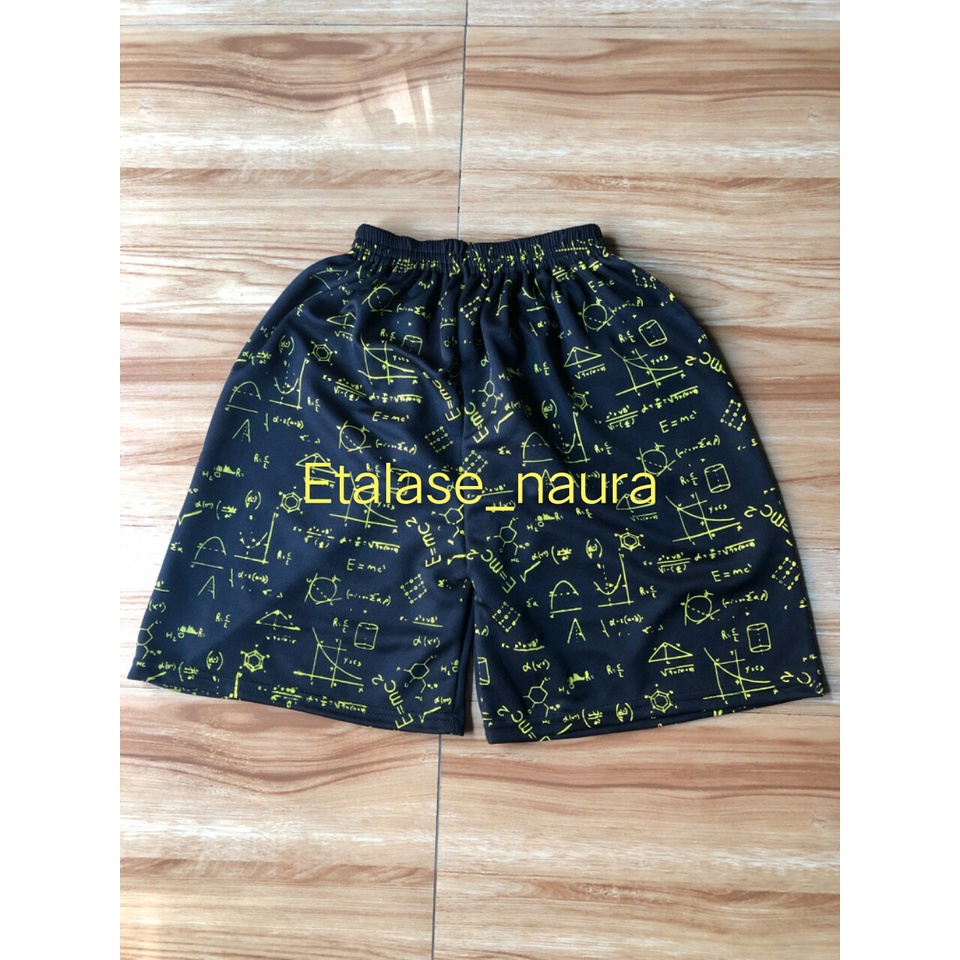 Celana Boxer Pria Wanita Unisex Dewasa Kolor Pria Wanita Dewasa Unisex Motif Rumus Matematika Unik