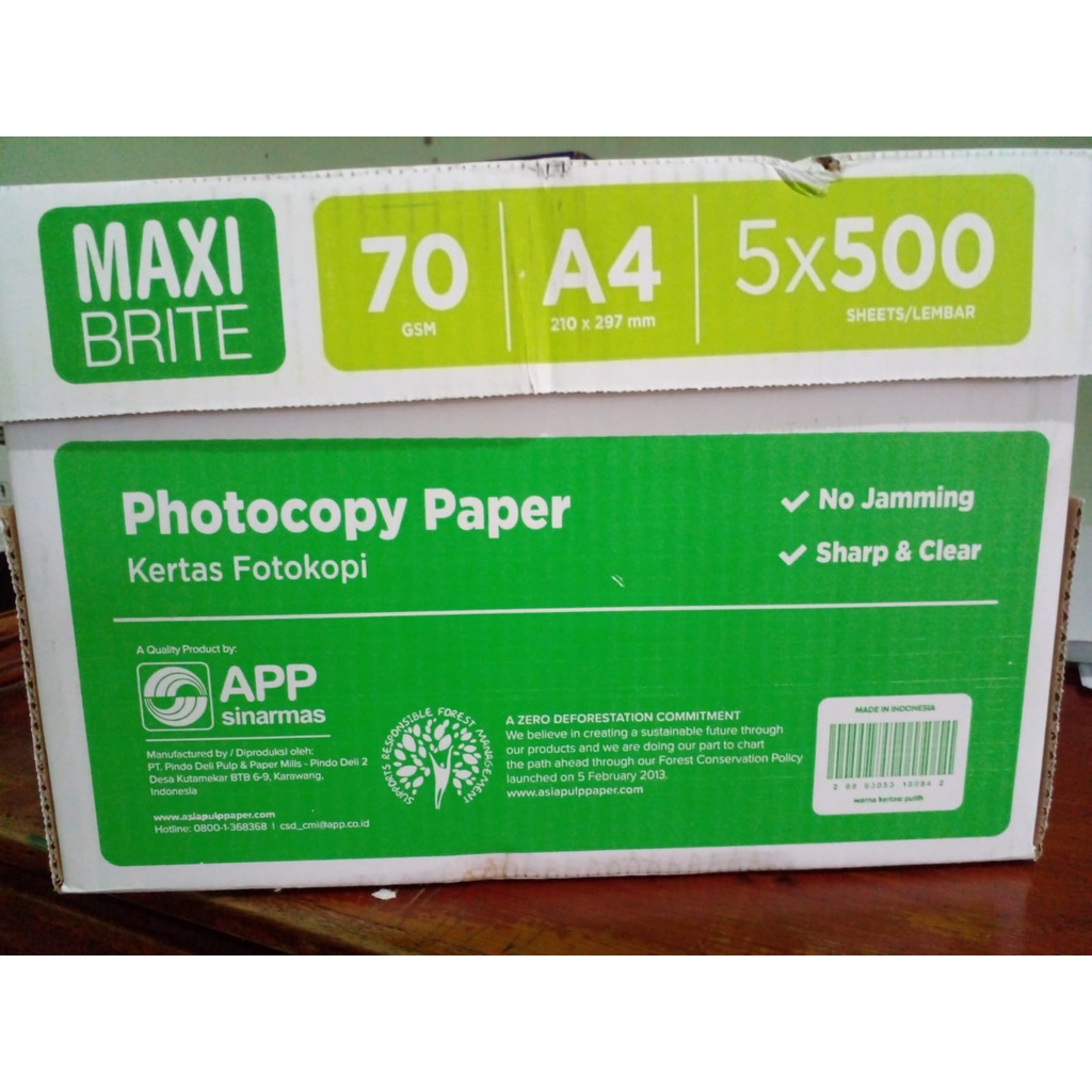 

KERTAS (100 lembar) (A4 70 gr 70 gsm 70g sm MAXI BRITE