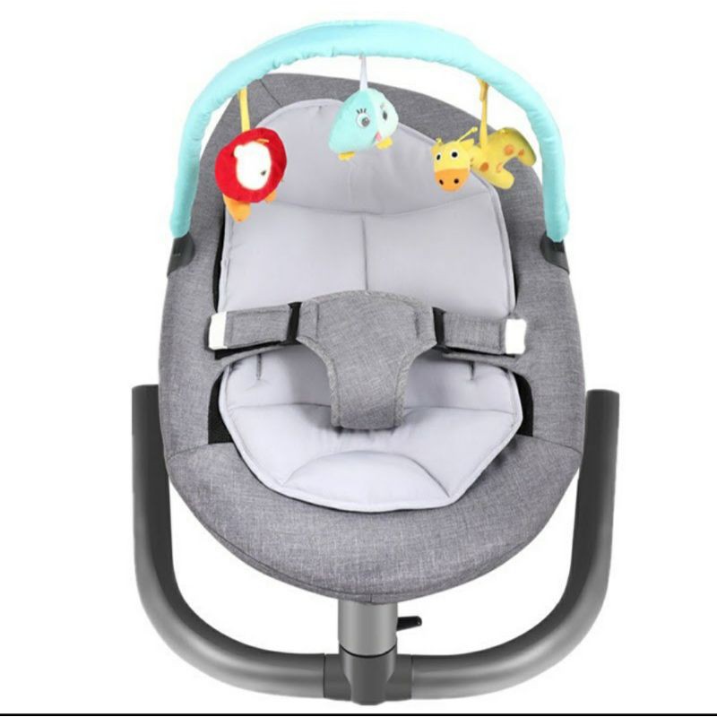 Baby Bouncher Rocking Chair Non Elektrik kursi ayunan Bayi Full Kanopi Bassinet Jaring Anti Nyamuk