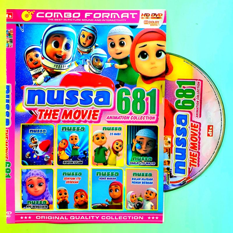Kaset Video Film Anak Terlaris Nussa Rara Movie Collection