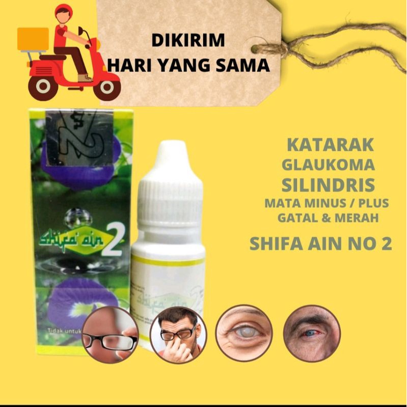 Obat Tetes Mata Herbal Syifa Aini 2 Bunga Teleng(tidak perih) Original