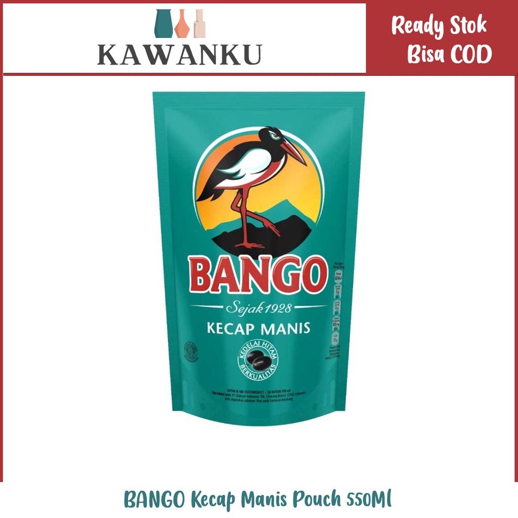 

BANGO Kecap Manis Pouch 550Ml - Kecap Manis Refill, Soy Sauce