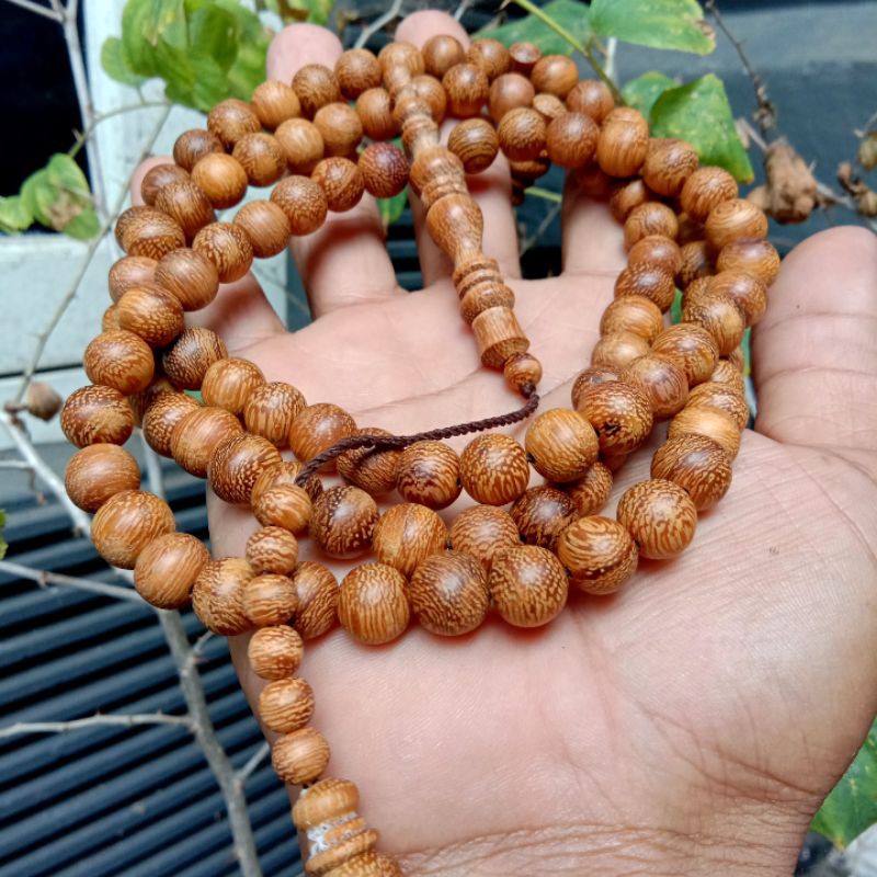[ BAYAR DITEMPAT ] Tasbih Kayu Galih Kelor Emas Tabih 99 Tasbih Kelor Mas Tasbeh Kayu Kelor Emas