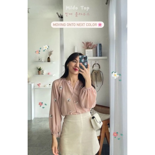 Mido Top Dusty Pink by Oudre