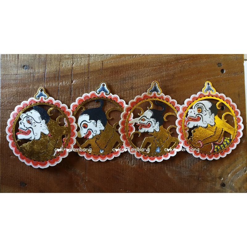 Gantungan Kunci Wayang Semar Gareng Petruk Bagong