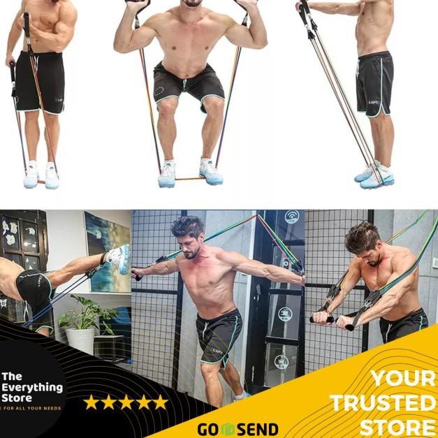 Set Tali Olahraga Pintu Serbaguna/ 11 set alat Fitness dan Gym Dirumah
