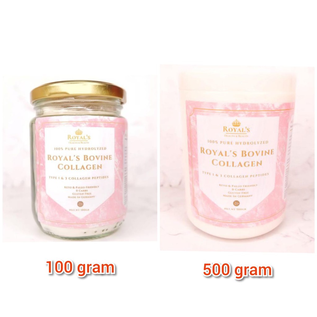Royals Pure Bovine Collagen Peptides Hydrolyzed 100% HALAL KETO PALELO