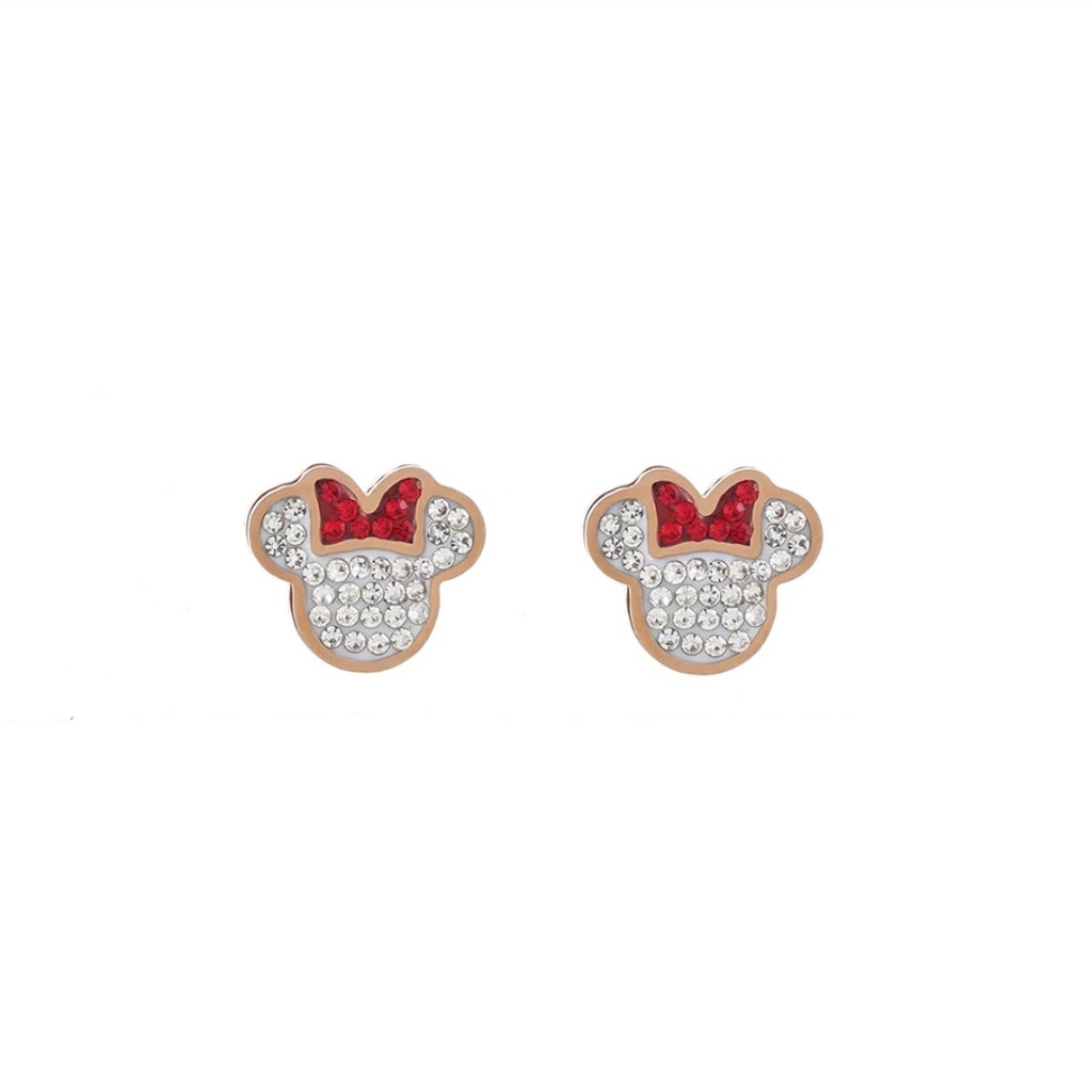 Anting Tusuk Titanium Minnie Dengan Kristal Altifisial Dengan Macam Warna