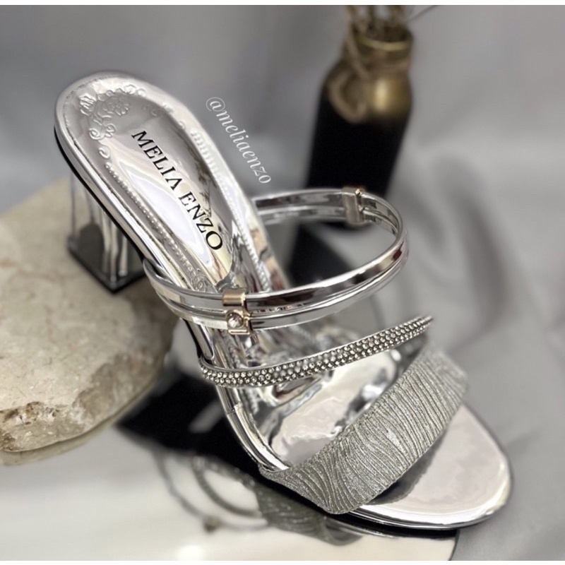 Meliaenzo - Sendal Hak Kaca | Sendal Tali | Sendal Pesta | Sendal Kaca Tali