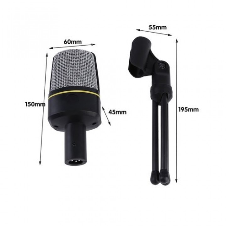 SF-920 Multimedia Studio Wired Condenser Microphone with Tripod Stand