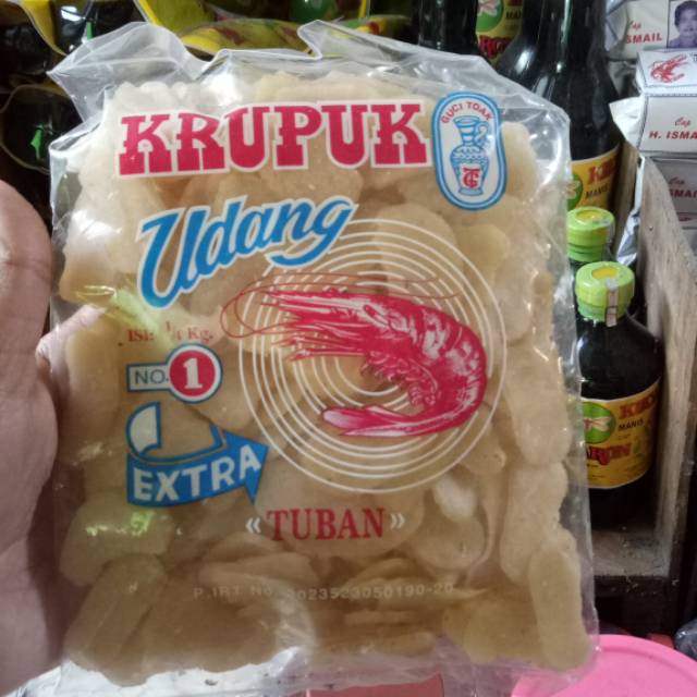 

Krupuk udang cap guci toak 250gr